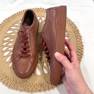 Common Projects Men's Original Achilles Leather Low-Top Sneakers EU 40 Brick